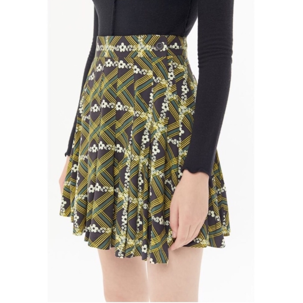Urban Outfitters Emerson Printed Pleated Wrap Skirt (NWT)